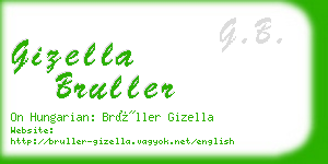 gizella bruller business card